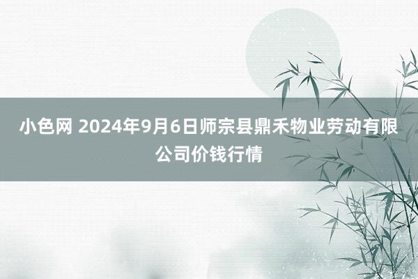 小色网 2024年9月6日师宗县鼎禾物业劳动有限公司价钱行情