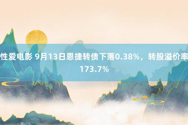 性爱电影 9月13日恩捷转债下落0.38%，转股溢价率173.7%