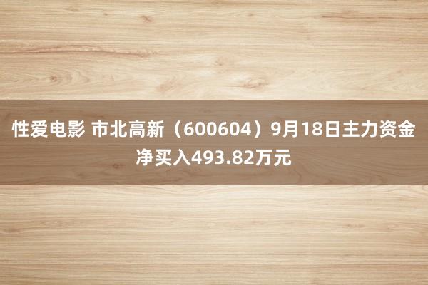 性爱电影 市北高新（600604）9月18日主力资金净买入493.82万元