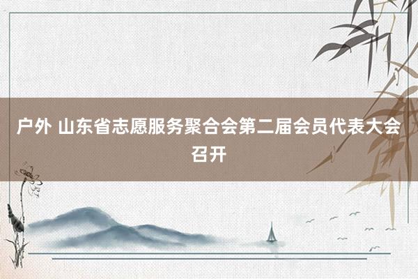 户外 山东省志愿服务聚合会第二届会员代表大会召开