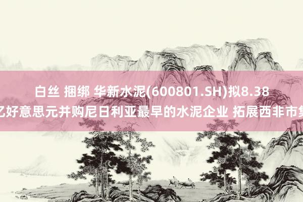 白丝 捆绑 华新水泥(600801.SH)拟8.38亿好意思元并购尼日利亚最早的水泥企业 拓展西非市集