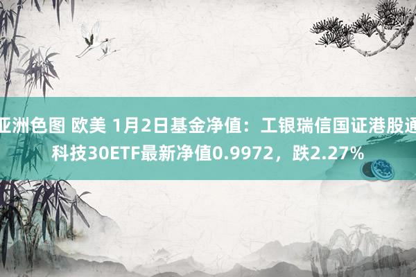 亚洲色图 欧美 1月2日基金净值：工银瑞信国证港股通科技30ETF最新净值0.9972，跌2.27%