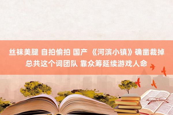 丝袜美腿 自拍偷拍 国产 《河滨小镇》确凿裁掉总共这个词团队 靠众筹延续游戏人命